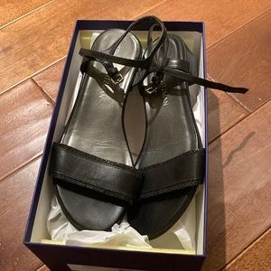 Stuart weitzman black sandals - excellent condition